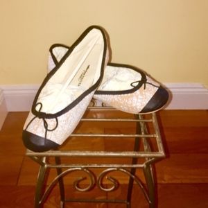 E. Porselli Collection Priveé Crackle Ballet Flat